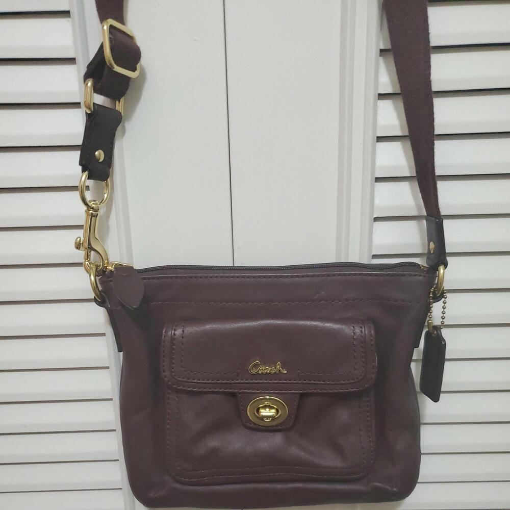 Coach small leather crossbody purse